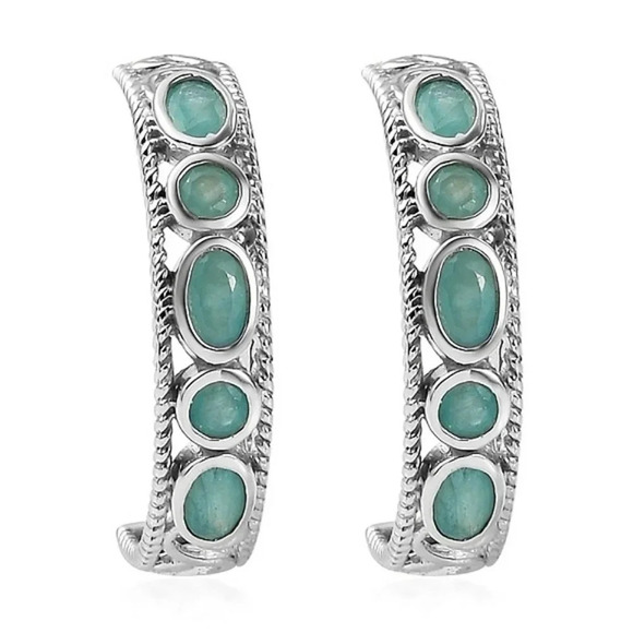 Rare Premium Natural Grandidierite Earrings In 925 Sterling Silver - Picture 8 of 9